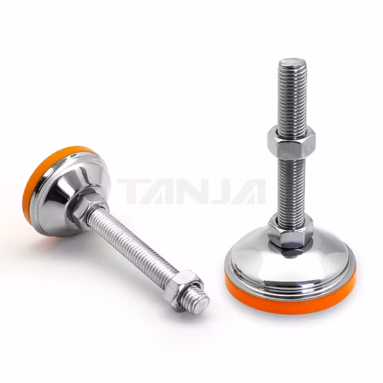 Fixed Adjustable Leveling Foot for Furniture Conveyor Equipment Machine Steel Table Rubber Feet for Industrial