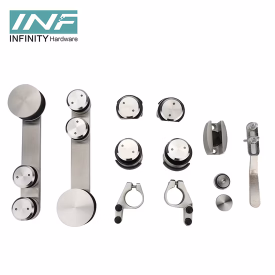 Bathroom Glass Hardware Stainless Steel Glass Sliding Door Accessories for Shower Room