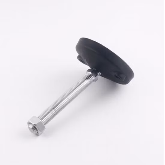 Heavy Duty Plate Caster Adjustable Feet Conveyor Parts Accessories Metal Leveling Legs Adjustable Nylon Swivel Feet for T Slot Aluminum Profile